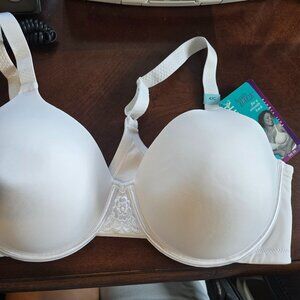Vanity Fair Body Beauty Back 42C Full Coverage White Underwire Bra NEW NWT 76380